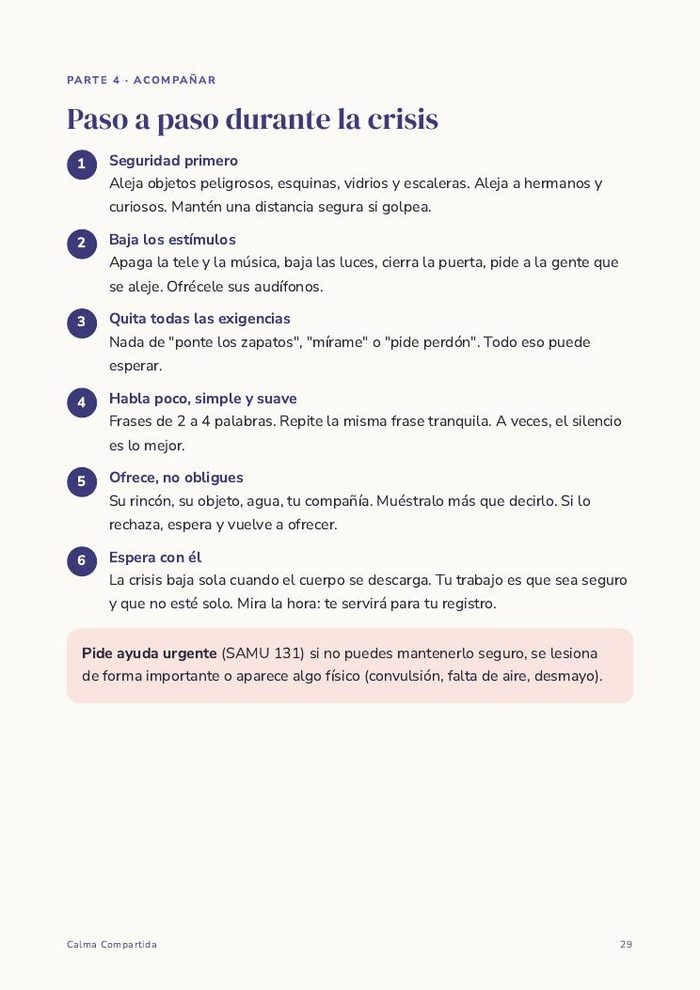 Página: paso a paso durante la crisis
