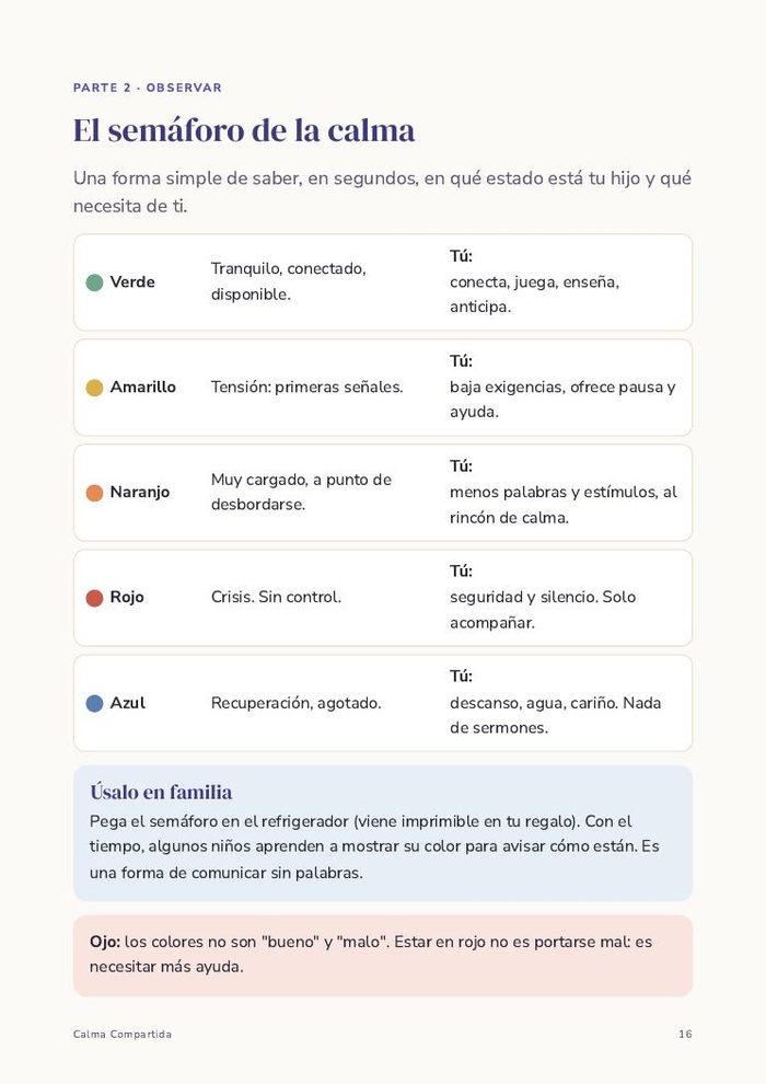 Página: el semáforo de la calma